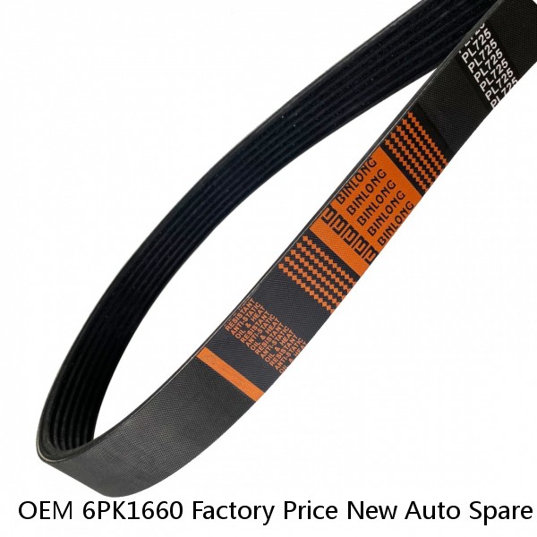 OEM 6PK1660 Factory Price New Auto Spare Transimission Driving Belt PK Belt V-Ribbed Belt For VW FAW JETTA