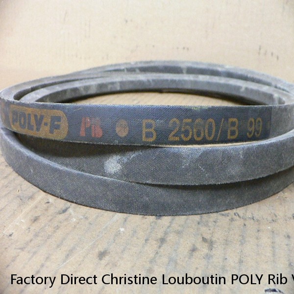 Factory Direct Christine Louboutin POLY Rib V Belt