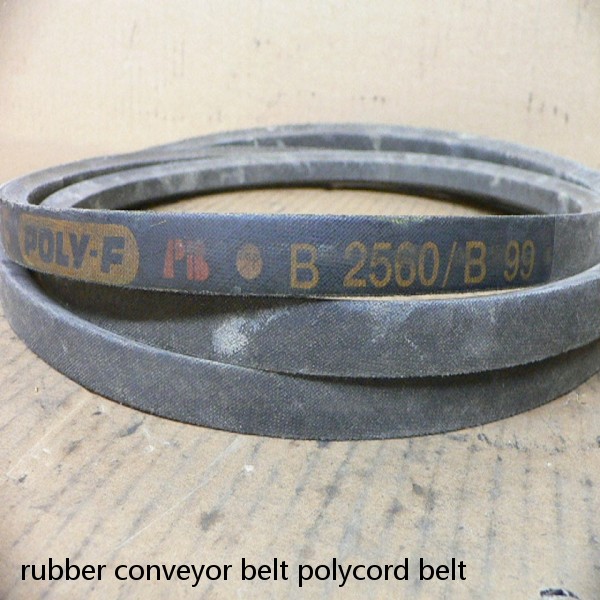 rubber conveyor belt polycord belt